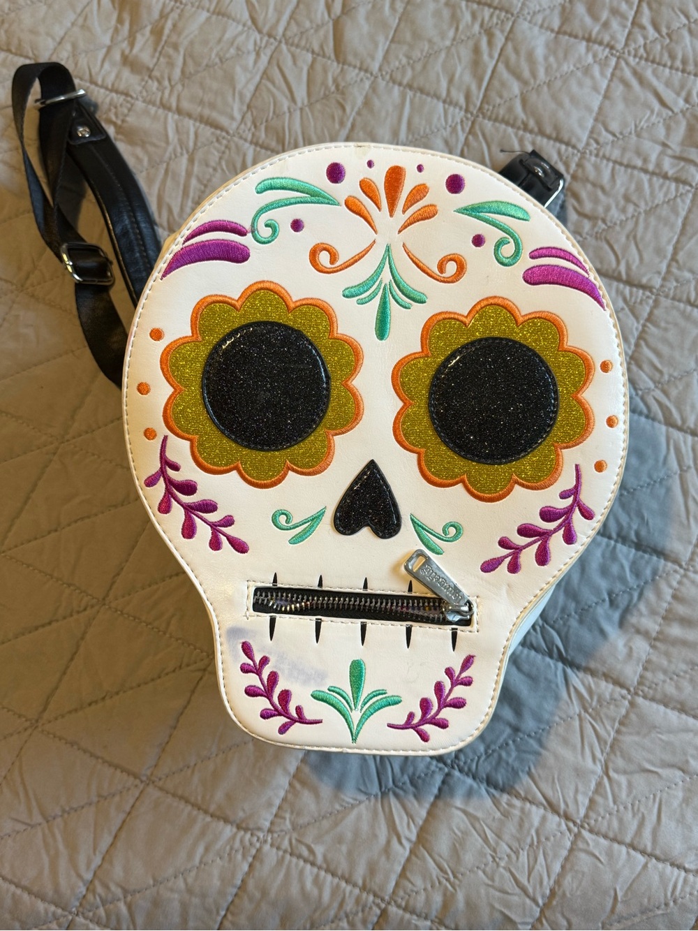 Disney Parks Loungefly Coco Dia De Los Muertos Sugar Skull Mini Backpack